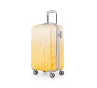 Suitline - Bordkoffer Handgepäck 55x35x20 cm, Trolley Hartschale glänzend Farbverlauf, 4 Rollen,TSA, Safari Sunrise Safari Sunrise
