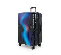Suitline - Großer Reisekoffer mit Erweiterung, Trolley Hartschale glänzend , 4 Rollen,TSA, Neon Blue Neon Blue