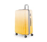 Suitline - Großer Reisekoffer mit Erweiterung, Trolley Hartschale glänzend Farbverlauf, 4 Rollen,TSA, Safari Sunrise Safari Sunrise