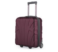 Suitline - Handgepäck 45x36x20 cm Kleiner Koffer EasyJet Underseat Trolley, Kabinenkoffer 45cm Freigepäck Flugzeug Unter-Sitz Pilotentrolley 30 Liter, Farbe:Burgund