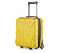 Suitline - Handgepäck 45x36x20 cm Kleiner Koffer EasyJet Underseat Trolley, Kabinenkoffer 45cm Freigepäck Flugzeug Unter-Sitz Pilotentrolley 30 Liter, Farbe:Gelb