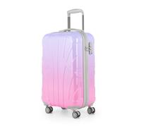 suitline - Handgepäck-Trolley, Leichter Koffer für Flugzeug, Bordgepäck, Maße 55x35x20 cm, 4 Doppelrollen, passend für alle Airlines, 34 L, TSA, Hartschale, glänzend, Sakura