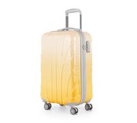 Suitline - Bordkoffer Handgepäck 55x35x20 cm, Trolley Hartschale glänzend Farbverlauf, 4 Rollen,TSA, Safari Sunrise Safari Sunrise