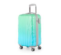 suitline - Handgepäck-Trolley, Leichter Koffer für Flugzeug, Bordgepäck, Maße 55x35x20 cm, 4 Doppelrollen, passend für alle Airlines, 34 L, TSA, Hartschale, glänzend, Northern Lights