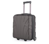 suitline - Kleiner Koffer 45x36x20 cm, Easyjet Freigepäck Underseat Handgepäck, Bordgepäck Trolley leicht, 30 Liter, ABS Hartschale, Titan