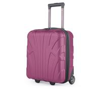 suitline Underseat Kabinentrolley 45x36x20 cm Hartschalen Bordcase ABS leicht 30 L mit 2 Rollen Teleskopgriff kleines Handgepäck für easyJet Kurztrip Flug Bahn Auto Reise, Magenta
