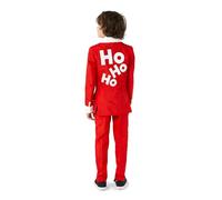 Suitmeister Boys Santa Outfit - Festliches Weihnachts-Kunstpelz-Outfit - Tailliert Party Kostüme - Rot - Größe S