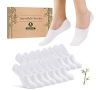 SukModen Bambus Füsslinge Damen Herren, Unsichtbare No Show Socken mit Silikon für Sneakers, Loafers, Halbschuhen und Oxford-Schuhe, Atmungsaktive Sneaker Socken Damen Füßlinge，8 Paar