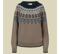 Sula Sweater Women L braun - mountainstone/pine green/ice blue