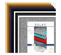 SULKY Felty - Stickfilz 12 Bögen (Polyester/ 1,5 mm/ hell/ dunkel)