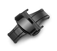 Sulla 18mm Schwarze Butterfly Edelstahl 316L Faltschließe für Uhrenarmbänder