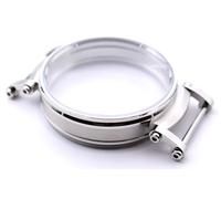 Sulla Edelstahl 45,6mm Gehäuse für Mariageuhr Kombiniert Mineral Glas