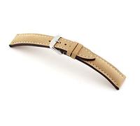 Sulla RIOS1931 York Uhrenband handgemacht in Deutschland Klassisch 22mm-20mm Honig