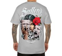 Sullen Men's Ups and Down Premium Harbor Mist Short Sleeve T Shirt L