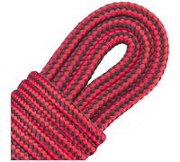 SULPO 2 Paar Trekking Schnürsenkel Rounde 4 mm - robuste Outdoor Schuhbänder für Wanderschuhe, Trekkingschuhe, Arbeitsschuhe, Bergschuhe - Reißfest, abriebfest, verstärkte Enden - Rot-Schwarz 120 cm