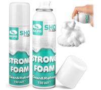 SULPO 2 Stück Shoe Clean Sneaker Reiniger - Starker Schaum Sneaker Cleaner - Schuhreiniger für Wildleder, Rauleder, Glattleder, Textil - 150 ml