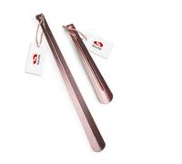 SULPO 2er Pack 26cm & 51cm Stabil Schuhlöffel aus Edelstahl - Schuhlöffel Lang & Mittel - Schuhlöffel Metall mit Aufhängeloch - Schuhanzieher Lang & Mittel - Shoe Horn