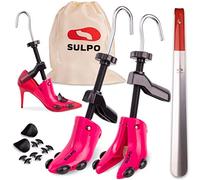 SULPO Schuhspanner - Schuhdehner aus robustem Kunststoff - Schuhweiter, Schuhstrecker für High Heels - Hält den Schuh in Form - Inkl. praktischer Aufbewahrungstasche & Schuhlöffel - Einheitsgröße