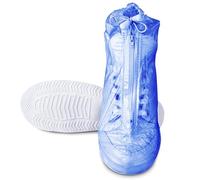 SULPO Schuhüberzieher wasserdicht - Regenschutz Schuhe - Überzieher Schuhe - Regenüberzieher Schuhe - Überschuhe Wasserdicht - Wiederverwendbare Schuhüberzieher - Regenschutz Fahrrad -XL -Blau