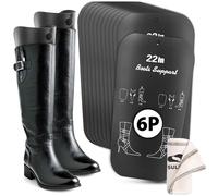 SULPO Stiefelspanner Damen und Herren, Stiefelformer aus Kunststoff, Stiefelhalter für hohe Stiefel und Reitstiefel, hält Stiefel aufrecht, wiederverwendbare Schuhspanner, 22 Zoll - 6 Paar