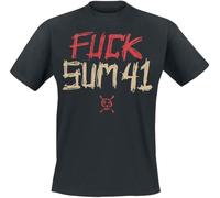 Sum 41 Fuck Tour Shirt 2024 Männer T-Shirt schwarz L 100% Baumwolle Band-Merch, Bands