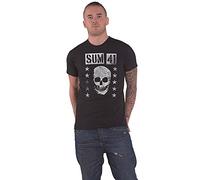 Sum 41 Grinning Skull T-Shirt schwarz, Schwarz, Large (Mens 40'- 42')