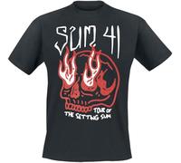 Sum 41 Skull - Tour Shirt 2024 Männer T-Shirt schwarz M 100% Baumwolle Band-Merch, Bands