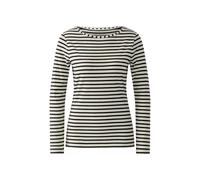 Oui - SUMIKO Langarmshirt white brown - Gr. - 34