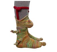 SumLeiter Damen Strick Bodensocken Lustige Socken Warme Wintersocken mode Cartoon Bestickte Sportsocken Gestrickte Tier Hai Krokodilform Bettsocken Anti-Rutsch-Strickpullover Haushalt