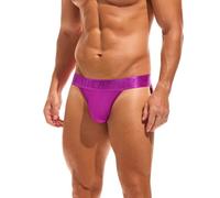 Summer Code Herren G-String Tanga Männer Strings Unterwäsche Atmungsaktiv Netz Jockstrap Suspensorium, Lila, L
