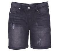 Summer Denim Jeans Shorts Designer Jeans Herren Shorts Kurze Hose Slim Fit Cotton Short Denim Stretch (Black-Grey, W34)