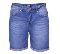 Summer Denim Jeans Shorts Designer Jeans Herren Shorts Kurze Hose Slim Fit Cotton Short Denim Stretch (Light Blue, W30)