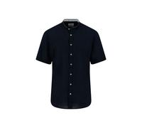 Fynch-Hatton Kurzarmhemd mit Leinen-Anteil Herren Regular Fit Leinen marine, L
