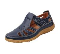 summer shoes for women Sandalen Damen Mit Absatz Sommer Orthopädische Schlappen Bequeme Breite Füße Sandals Elegant Plateau/flache Schuhe Leichte Closed trekkingsandalen damen sommer Blau 36