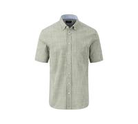 FYNCH-HATTON Leichtes Halbarm-Hemd aus Slub-Baumwolle Dusty Olive/M