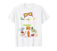 Summer Vacation Beach Vibes Palmen Tropical Holiday Preisgünstiges Grafik-T-Shirt