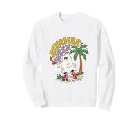 Summerween Art Spooky Ghost Rollschuhe Palme Sweatshirt