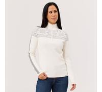 Summit 2.0 Zip Neck Strickpullover Damen - snow - M