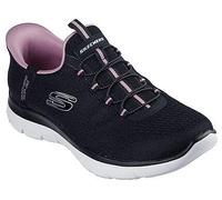 Skechers Damen Low-Top Sneaker Summits Dream Chaser, Frauen Sneakers,Schlupfschuhe,Skater,Low-top,Halbschuhe,Sportschuhe,Schwarz,39 EU