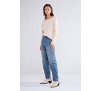 Summum Woman Cargo Jeans Printed Stripe Denim Denim Größe: 40 | Straight Jeans Outlet | Damen | Blau