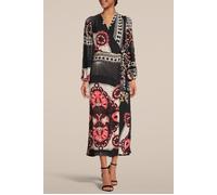 Summum Woman Dress Scarf Print Black Größe: 40 | Midikleider Outlet | Damen | Schwarz
