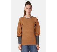 Summum Woman Round Neck Top Fine Stripe Reds Größe: M | Longsleeves Outlet | Damen | Rot