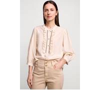 Summum Woman Top Ruffles Lyocell Cotton Ivory Größe: 40 | Blusen Outlet | Damen | Weiß