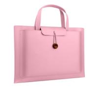 SumNeol Laptoptasche für Damen 13-14 Zoll PU Leder Laptop lässige Handtasche Computertasche Kompatibel mit MacBook/HP/Microsoft/Lenovo/Asus/Acer - Rosa