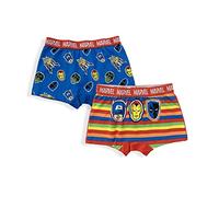 Sun City Avengers Jungen Boxershort Unterwäsche Unterhose 2er Set, Größe Kids:104-110 (134-140)