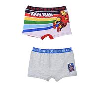 Sun City Avengers Jungen Boxershort Unterwäsche Unterhose 2er Set, Größe Kids:134-140