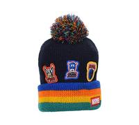 Sun City Avengers Kinder Jungen Winter-Mütze Hulk Captain America Thor Ironman, Farbe:Blau, Größe:52