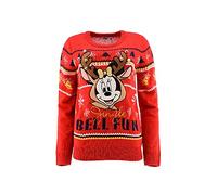 SUN CITY Damen Disney Collection Noel Pullover, Rouge, XL