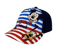 SUN CITY Disney Mickey And Friends Hut mit Visier, Micky Maus und Donald Duck, Sommermütze für Babys, verstellbar, für Kinder, 48 cm, Blau, blau