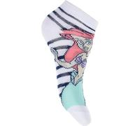 Sun City Disney Princess - Set mit 3 Paar kurzen Socken von Arielle der Disney Little Mermaid Princess für Mädchen und Mädchen (IT, Größe, 31, 34, Weiß), weiß, 31-34